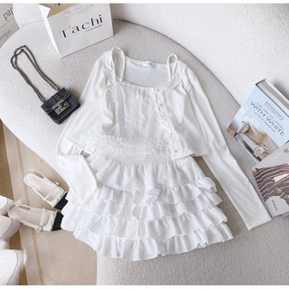 SET VÁY ÁO CROPTOP BỐ VIỀN