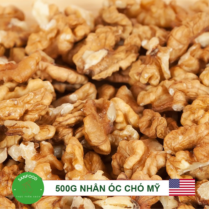 500Grm Nhân Óc Chó Vàng Sạch Tách Vỏ Chile - Hàng Khô Dày Ngon Dùng Được Cho Bà Bầu, Trẻ Em Rất Tốt