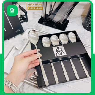 Bộ 5 Thìa inox 304 Zwilling, thìa inox chống gỉ chính hãng sang trọng vỏ hộp cao cấp - Nhà Bếp Thiên Hà