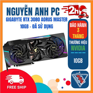 Gigabyte rtx 3080 aorus master 10gb - đã sử dụng