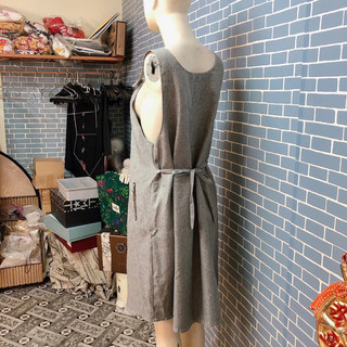đầm bigsize 2 dây xám kiểu