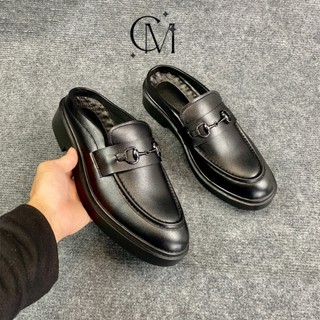 Giày sục nam da bò cao cấp mc shoes, sục nam trẻ đế cao su đúc thời trang hot trend