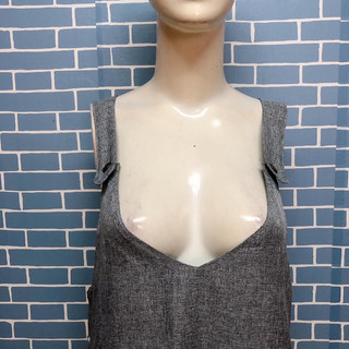 đầm bigsize 2 dây xám kiểu