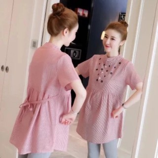 Áo Bầu Thời Trang Công Sở HE1681 Chất đũi freesize dưới 65kg