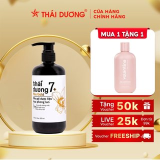  Dầu gội Thái Dương 7 PLus Gold 500ml giảm rụng tóc , gàu ngứa tặng dầu gội / dầu xả Valentine  100ml_STD