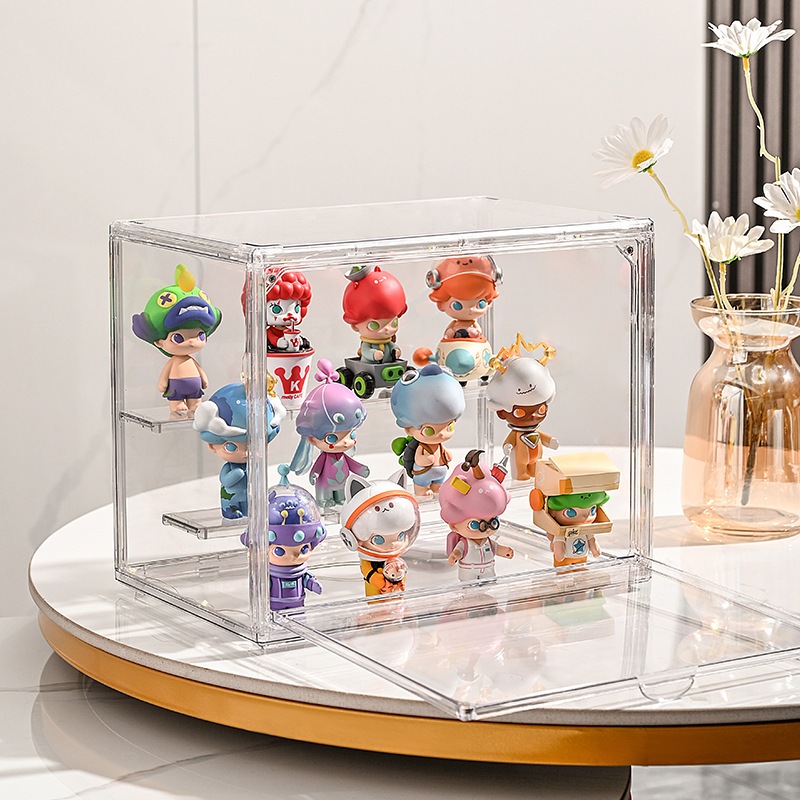 Tủ, Hộp Trưng Bày Trong Suốt 3 Tầng Bảo Quản Mô Hình Blindbox, Sonny Angels, Popmart, Dimoo, Skullpanda Shopbecat