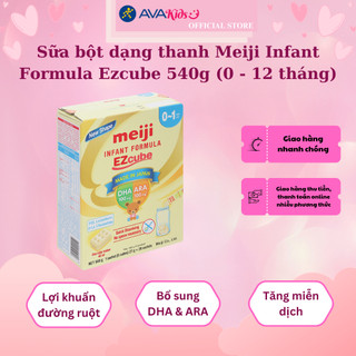 Sữa bột dạng thanh Meiji Infant Formula Ezcube 540g