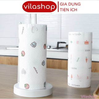 2 Cuộn Giấy Lau Nhà Bếp, Giấy Thấm Dầu Nhà Bếp Siêu Dai, Thấm Hút Nước Tốt, Tái Sử Dụng Nhiều Lần