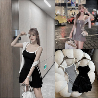 Váy Body Hai Dây Viền MPB