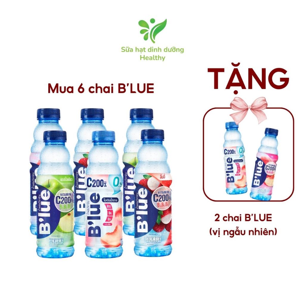 [MUA 6 CHAI TẶNG 2 CHAI BẤT KỲ] Nước Uống Giải Khát B'LUE Hương Trái C