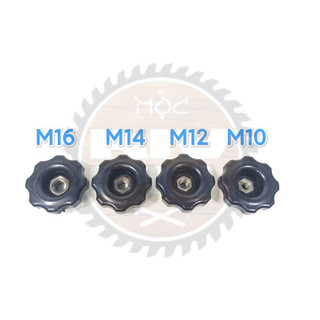 Núm vặn nhựa lỗ ren M10, M12, M14, M16
