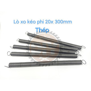 Lò xo kéo thép đen phi 20 dài 30cm, sợi 1.5mm