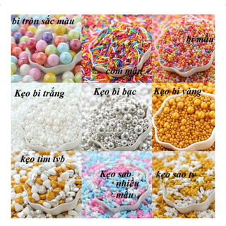 Kẹo cốm/ kẹo đường trang trí bánh kem/ socola/giáng sinh 50g