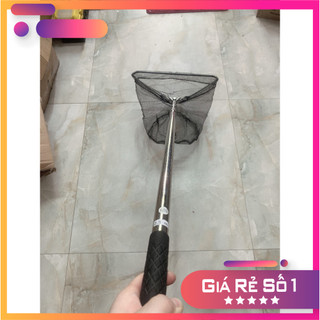 Vợt cá vợt xúc cá 2m1 inox 304 nguyên khối cao cấp