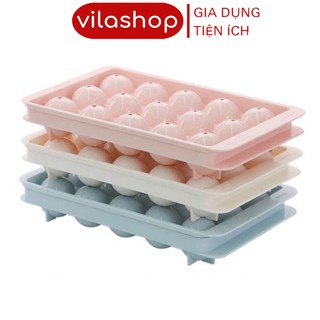 Khay Đá Bi Viên Tròn Làm Rau Câu Hoa Quả Trái Cây, Khay Đá Viên Tròn 33 Viên An Toàn Không Mùi