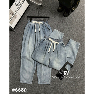 (CV) Quần jean baggy cạp chun 6632