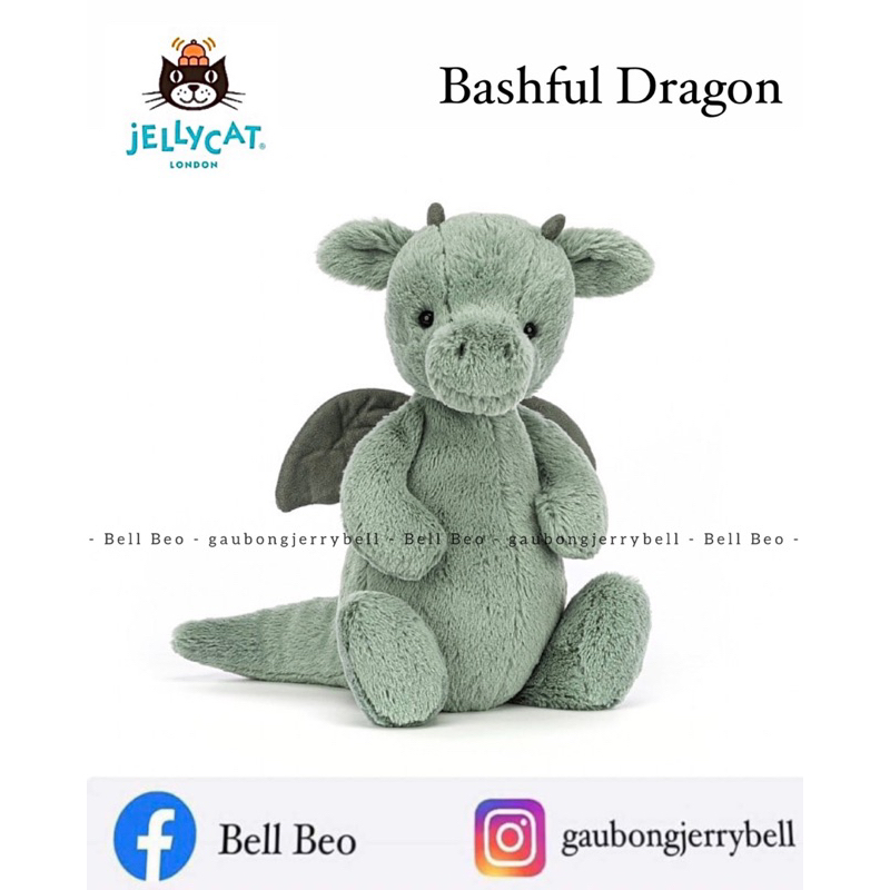 (100% Authentic) Gấu bông rồng Bashful Dragon chính hãng Jellycat