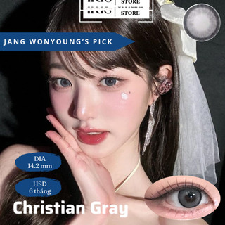 Kính áp tròng cao cấp IRIS Christian Gray Lens +Tặng kèm khay dụng cụ | Có độ cận từ 0 - 6 độ