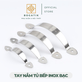 [COMBO 10 CÁI] Tay nắm cửa tủ ngăn kéo tay nắm tủ bếp BOGATIK chất liệu thép không gỉ INOX