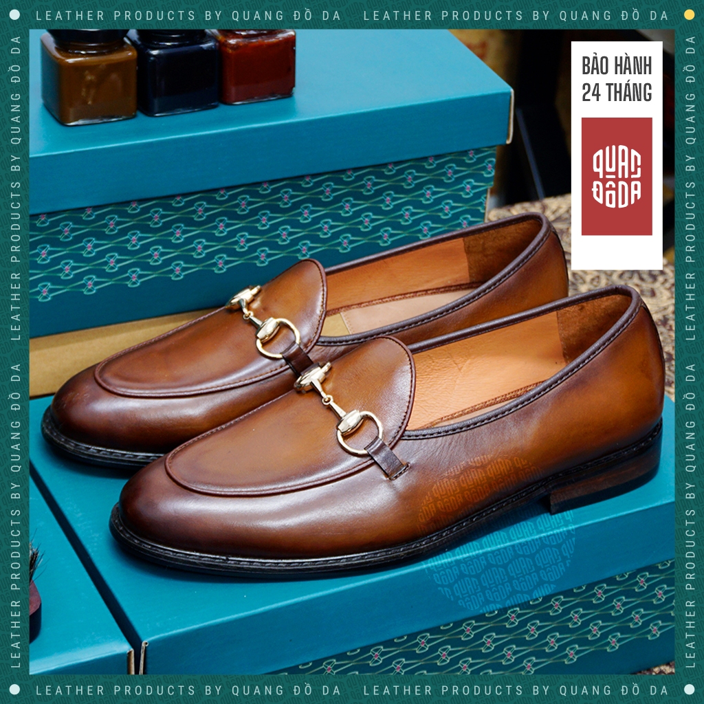 Giày lười nam Đế Gỗ Phíp, giày nam da thật horsebit loafer sang trọng thanh lịch LFP_01D, bảo hành 24 tháng