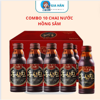 Combo 10 chai Nước Uống Hồng Sâm Hongsamjin Gold 100ml