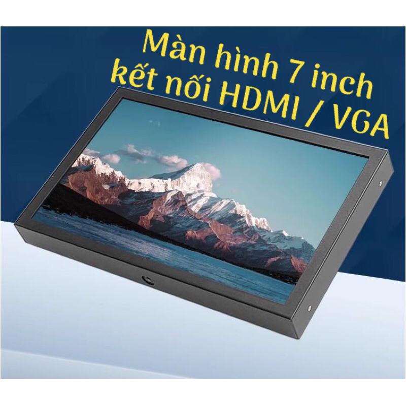 Màn hình 7 inch kết nối HDMI/VGA có loa ngoài, Vỏ kim loại