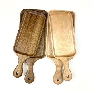 khay gỗ chữ nhật có tay cầm dùng decor, trang trí món ăn, chụp ảnh...