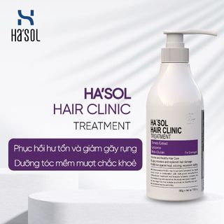 Kem ủ tóc hasol hair clinic treatment phục hồi hư tổn và giảm gãy rụng, dưỡng tóc mềm mượt, chắc khoẻ 500g