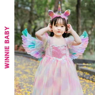 Cánh Thiên Thần Kèm Bờm Kỳ Lân Pony, Gậy - Hóa Trang Thiên Thần, Công Chúa Trung Thu, Nhân Vật Halloween, Tết Cho Bé Gái