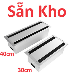 Hộp điện âm bàn họp văn phòng - bàn làm việc, mở lật 2 chiều 30cm