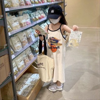 Váy 2 dây suông dài cho bé