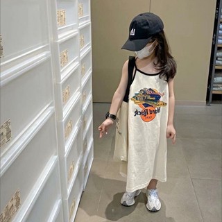 Váy 2 dây suông dài cho bé