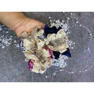 kẹp tóc hoa phối ren