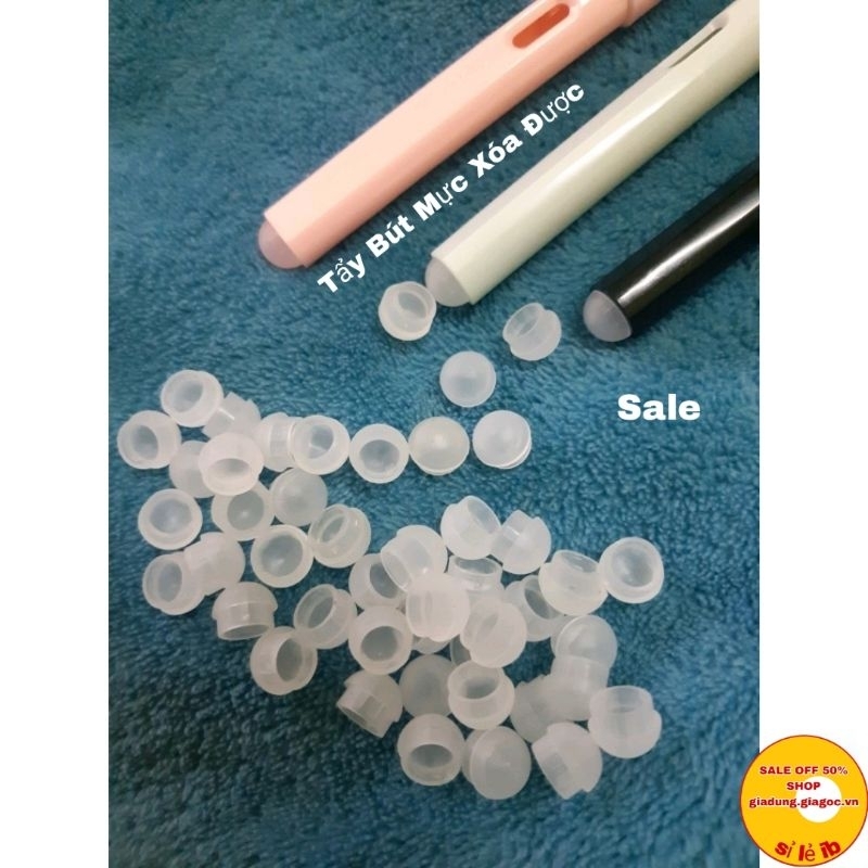 2 Cục tẩy bút mực xoá được .