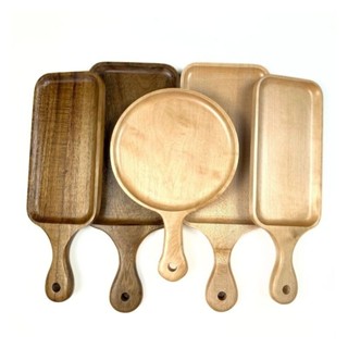 khay gỗ chữ nhật có tay cầm cho nhà hàng, quán nướng, hải sản hoặc chụp ảnh decor...