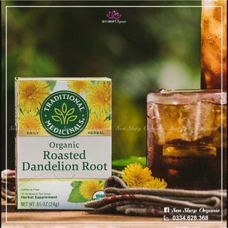 Trà Rễ Cây Bồ Công Anh Hữu Cơ Traditrional Medicinals (Organic roasted Dandelion Root Tea) - 16 gói