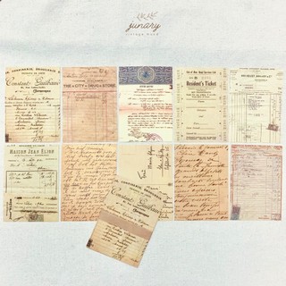 Junarystudio - Set 10 giấy nền vintage trang trí journal, giấy nền trang trí nhiều mẫu