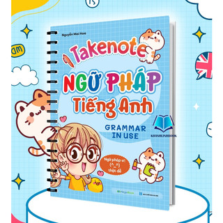 Sách sổ tay take note - sổ tay ngữ pháp tiếng anh