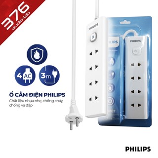  Ổ Cắm Điện 3m PHILIPS (2500W) - 4 LỖ CẮM