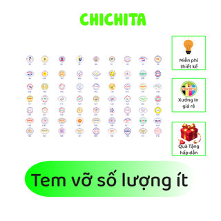 In số lượng ít, in tem vỡ chichita theo yêu cầu