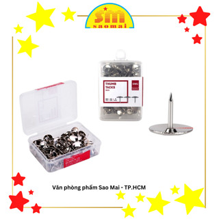 Đinh dù Deli 0022, đinh mũ sắc nhỏ - VPP Sao Mai V6030022