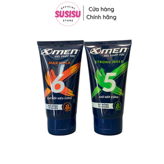 Gel vuốt tóc nam XMEN Strong Hold / Super Strong 150g (Xanh Lá - Cam) / Keo tạo kiểu tóc X-Men nam