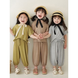 [Mua 3b tặng 1b] Bộ ÁO CỘC QUẦN DÀI ỐNG BO thun lạnh( QC ), Bộ quần áo dài tay cho bé trai bé gái 5-18kg