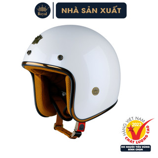 Mũ Bảo Hiểm 3/4 Royal M20C Chính Hãng, Hợp Cả Nam Và Nữ, Lót Nón Tháo Rời Dễ Vệ Sinh, Size XXL