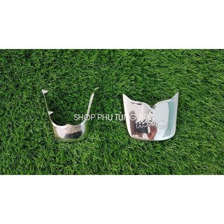 Bộ ốp mỏ dè inox trước, sau xe wave nhỏ