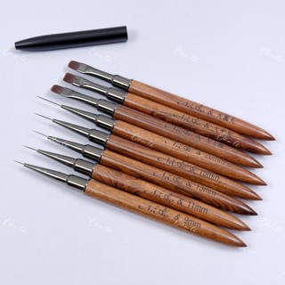  Cọ niao vẽ nét cọ bản nail cán gỗ tròn Nail Móng 