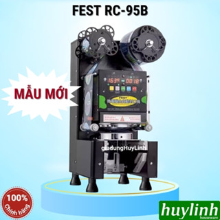  Máy dập miệng ly tự động FEST RC-95B - Mẫu mới ép nắp cốc không cần mắt thần 