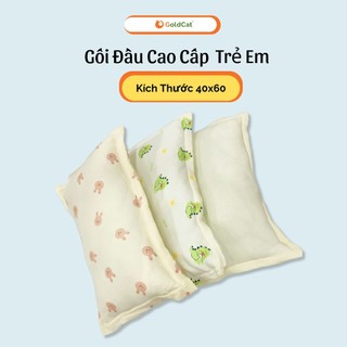 Gối Đầu Trẻ Em GoldCat - Êm Ái Mềm Mại, Chiều Cao Gối Chuẩn, Giúp Bé Yêu Vào Giấc Ngủ Ngon