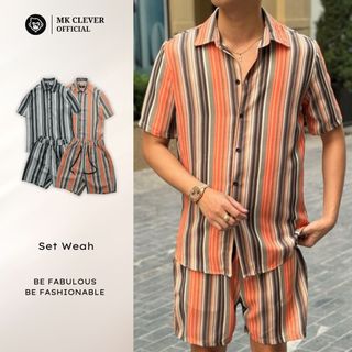 Set Bộ Lụa Weah MK CLEVER Chất vải lụa, co giãn nhẹ, thoải mái, lên dáng chuẩn form, chống nhăn nhàu