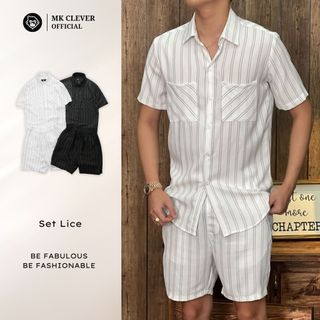Set đồ bộ Lụa Lice MKCLEVER Chất lụa, co giãn nhẹ, thoải mái, lên dáng chuẩn form, chống nhăn nhàu